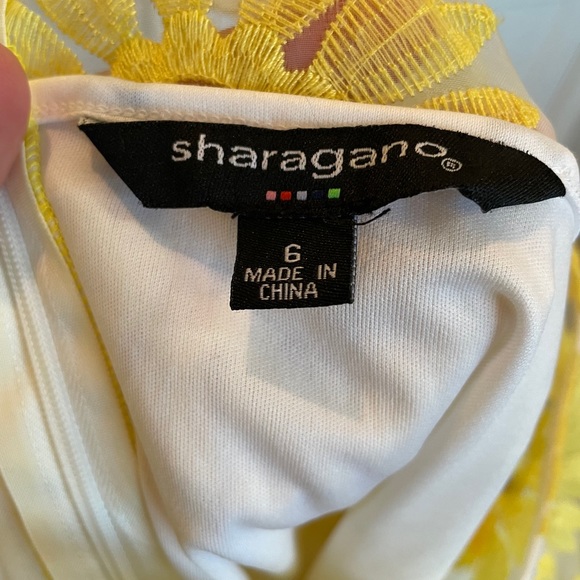 Sharagano sheer sunflower mini dress - Picture 4 of 4